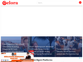 'gelora.co' screenshot
