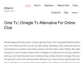 'ome-tv.net' screenshot