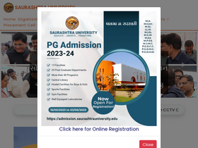 'saurashtrauniversity.edu' screenshot