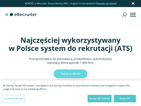 'erecruiter.pl' screenshot