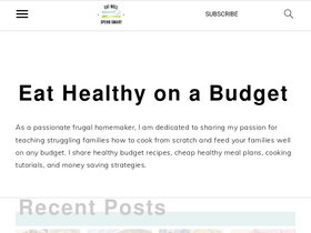 'eatwellspendsmart.com' screenshot