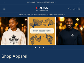 crossapparelusa.com homepage screenshot