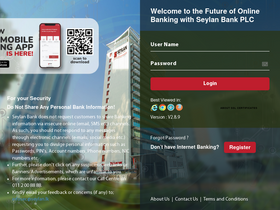 'seylanbank.lk' screenshot