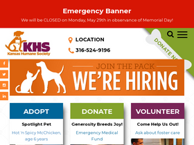 'kshumane.org' screenshot