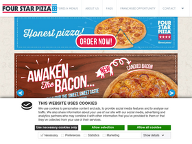 'fourstarpizza.ie' screenshot