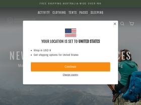 'backpackinglight.com.au' screenshot
