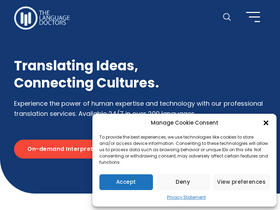 'thelanguagedoctors.org' screenshot