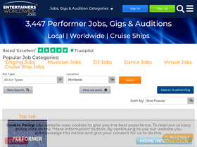 'entertainersworldwidejobs.com' screenshot