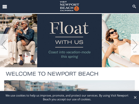 'visitnewportbeach.com' screenshot