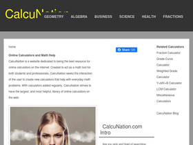 'calcunation.com' screenshot