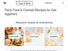 'cupofzest.com' screenshot