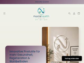 nuviahealth.de homepage screenshot
