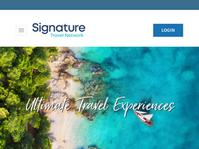 'signaturetravelnetwork.com' screenshot