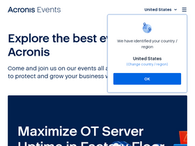 'acronis.events' screenshot