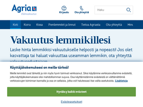 'asiakas.agria.fi' screenshot