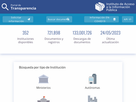 'transparencia.gob.sv' screenshot