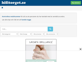 'hifitorget.se' screenshot