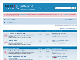 'mathematex.fr' screenshot