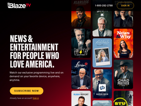 'blazetv.com' screenshot
