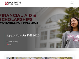 'baypath.edu' screenshot