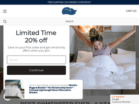 'downlitebedding.com' screenshot