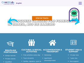 'caminhoslanguages.com' screenshot