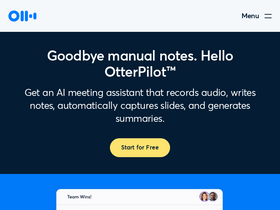 Otter.ai - Revolutionize meetings with AI notes, transcription, and integrations for enhanced productivity.