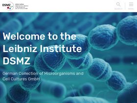 'dsmz.de' screenshot