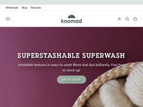 knomadyarn.com homepage screenshot