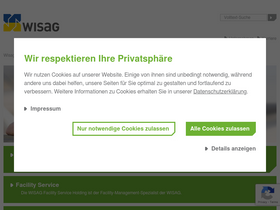 'wisag.de' screenshot
