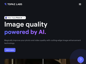 'topazlabs.com' screenshot