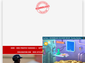 'redsminorleagues.com' screenshot
