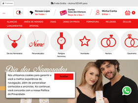 'casadasaliancas.com.br' screenshot