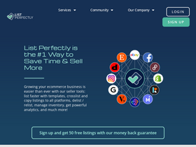 'listperfectly.com' screenshot