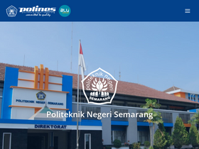 'web.polines.ac.id' screenshot