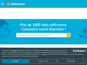 'ledenicheur.fr' screenshot
