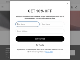 'pumagolf.com' screenshot