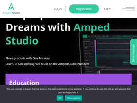 'ampedstudio.com' screenshot