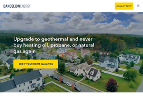 'dandelionenergy.com' screenshot