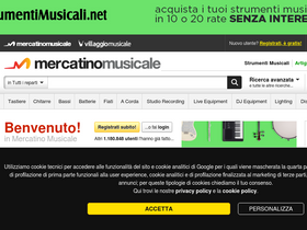 'mercatinomusicale.com' screenshot