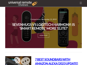 'universalremotereviews.com' screenshot