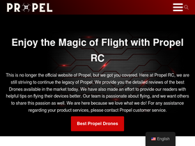 'propelrc.com' screenshot