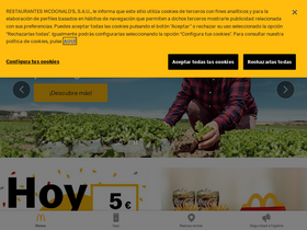 'mcdonalds.es' screenshot