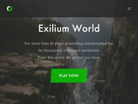 'exiliumworld.com' screenshot