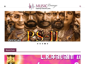 'musiclounge.in' screenshot