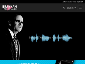 'branhamtabernacle.org' screenshot