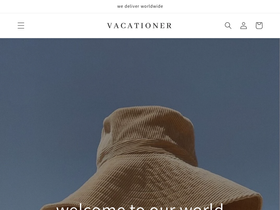 vacationerbrand.com homepage screenshot