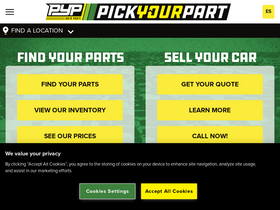 'lkqpickyourpart.com' screenshot