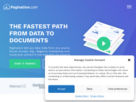 'pagination.com' screenshot