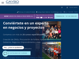 'cayso.com.mx' screenshot